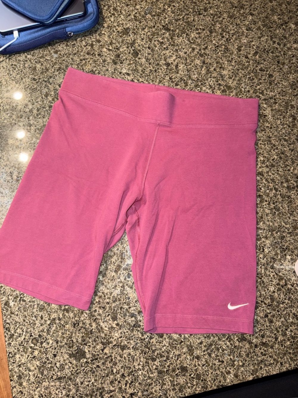 Burgundy Nike Athletic Bike Shorts